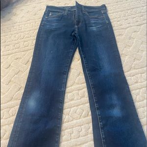 AG denim high rise slim flare